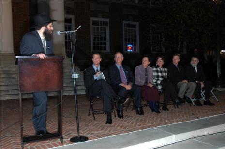 (Left to Right) Rabbi Zev Gopin greets Baltimore Mayor Martin O'Malley, Congressman Ben Cardin, Baltimore City Councilwomen Rochelle "Rikki" Spector & Mary Pat Clarke, Publisher of the Baltimore Jewish Times Mr. Andrew Buerger and Chabad Regional Director Rabbi Shmuel Kaplan (Left to Right) Rabbi Zev Gopin greets Baltimore Mayor Martin O'Malley, Congressman Ben Cardin, Baltimore City Councilwomen Rochelle "Rikki" Spector & Mary Pat Clarke, Publisher of the Baltimore Jewish Times Mr. Andrew Buerger and Chabad Regional Director Rabbi Shmuel Kaplan