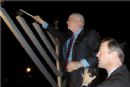Mayor O'Malley aids Congressman Cardin to kindle the Menorah Mayor O'Malley aids Congressman Cardin to kindle the Menorah