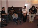 After the performance, Matisyahu 'kumzits'ed with some students at Chabad @ Hopkins
