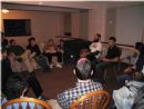 After the performance, Matisyahu 'kumzits'ed with some students at Chabad @ Hopkins